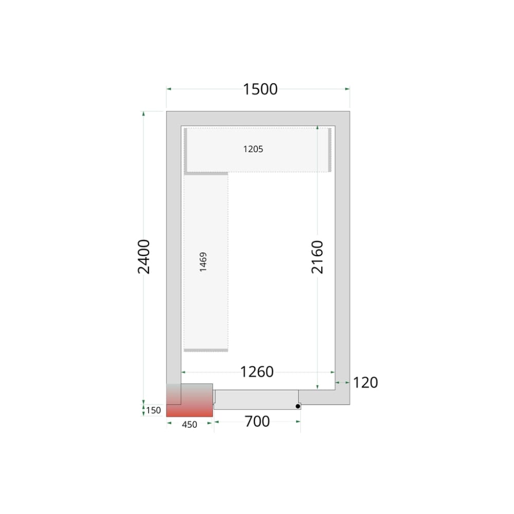 Tefcold lentynų sistema CRNF1524